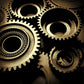 Dunkel Farbgear Tapete Mural Metall Steampunk Wasserdichtigkeit Wandkunst für Garage