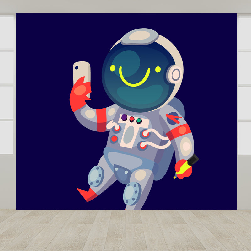 Kinder Astronauten Tapete Mural Dunkle Farbe Jungs Schlafzimmer Wandkunst, Maßanfertigung