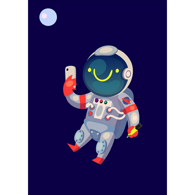 Kinder Astronauten Tapete Mural Dunkle Farbe Jungs Schlafzimmer Wandkunst, Maßanfertigung