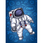 Kinder Astronauten Tapete Mural Dunkle Farbe Jungs Schlafzimmer Wandkunst, Maßanfertigung