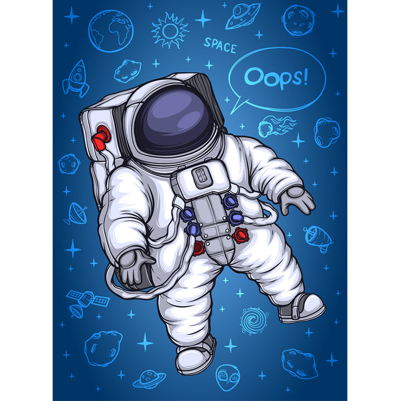 Kinder Astronauten Tapete Mural Dunkle Farbe Jungs Schlafzimmer Wandkunst, Maßanfertigung