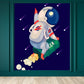 Kinder Astronauten Tapete Mural Dunkle Farbe Jungs Schlafzimmer Wandkunst, Maßanfertigung