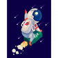 Kinder Astronauten Tapete Mural Dunkle Farbe Jungs Schlafzimmer Wandkunst, Maßanfertigung