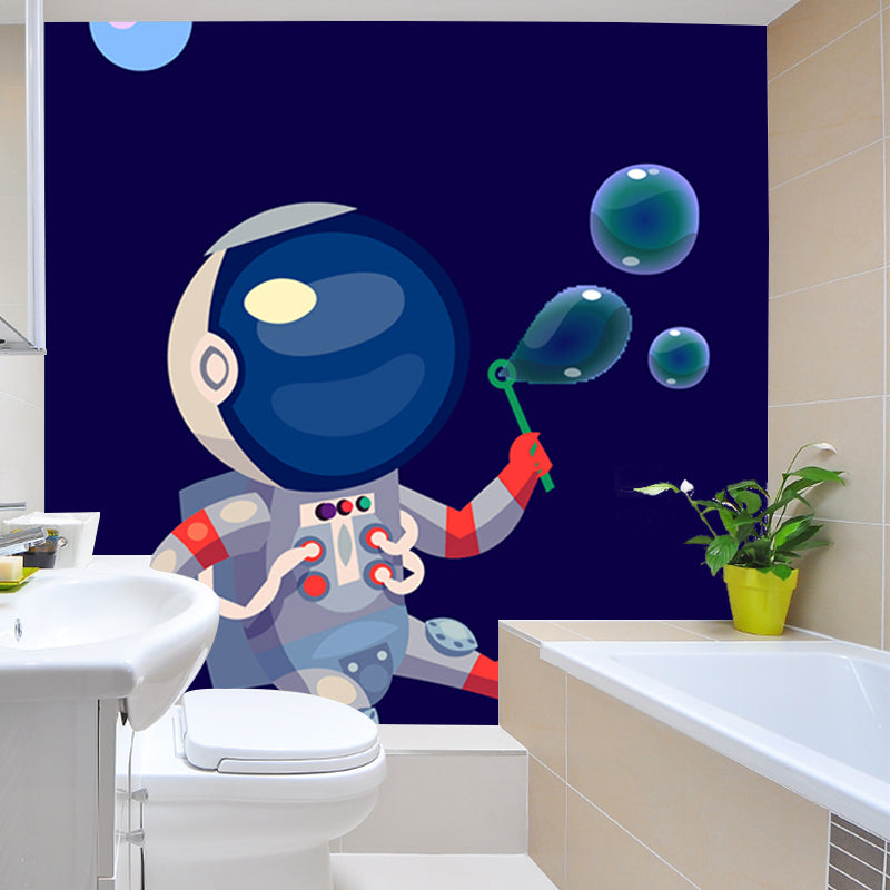 Kinder Astronauten Tapete Mural Dunkle Farbe Jungs Schlafzimmer Wandkunst, Maßanfertigung