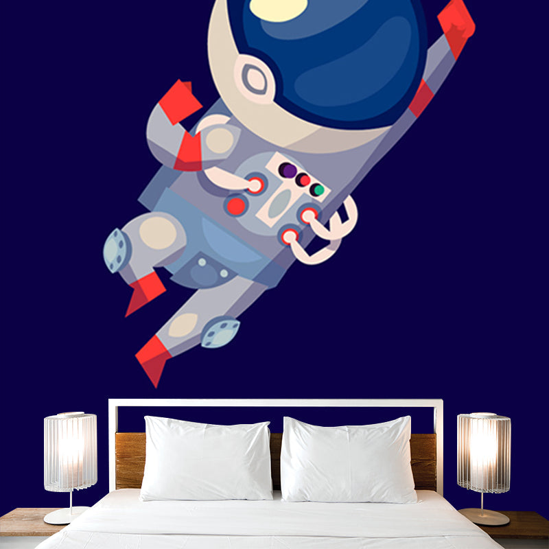 Kinder Astronauten Tapete Mural Dunkle Farbe Jungs Schlafzimmer Wandkunst, Maßanfertigung