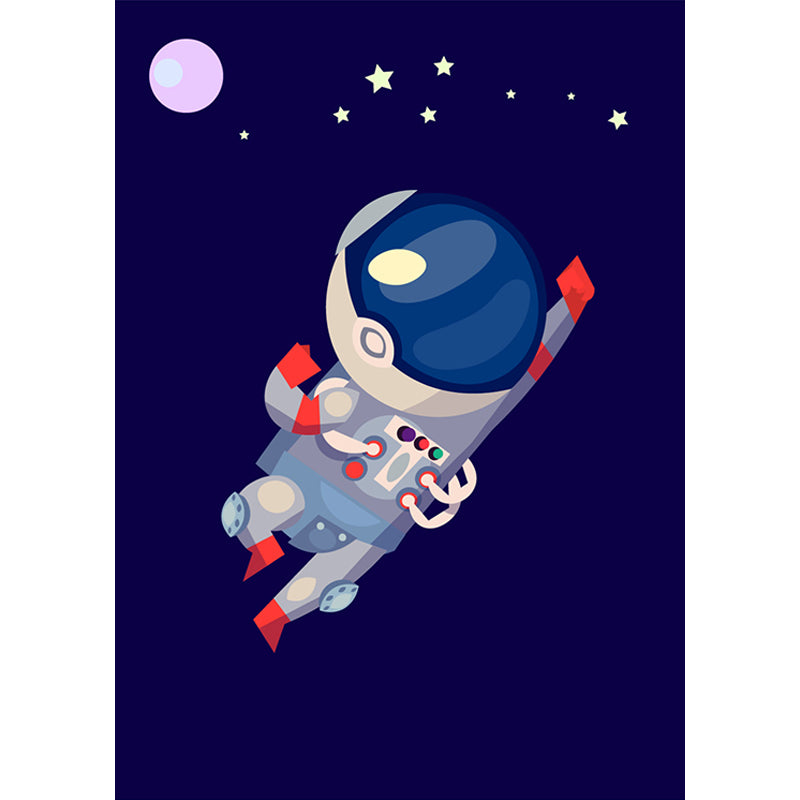 Kinder Astronauten Tapete Mural Dunkle Farbe Jungs Schlafzimmer Wandkunst, Maßanfertigung