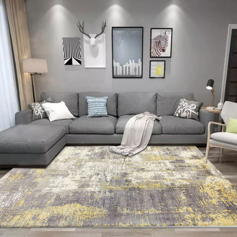 Frendorf | Industrieel woonkamer tapijt abstract tapijt polyester wasbaar antislip huisdiervriendelijk vloerkleed