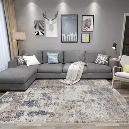 Frendorf | Industrieel woonkamer tapijt abstract tapijt polyester wasbaar antislip huisdiervriendelijk vloerkleed