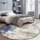 Frendorf | Casual Industrial Style Teppich Polyester Abstract Muster Teppich mit rutschfester Rückseite Tierfreundlicher Teppich für Schlafzimmer