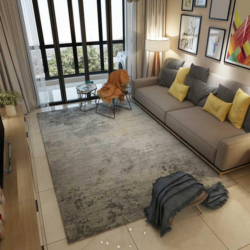 Frendorf | Blau und Grau Salon Teppich Moderner Abstract Innen Teppich Polyester Maschinenwaschbar Rutschfeste Unterlage Bereichsteppich