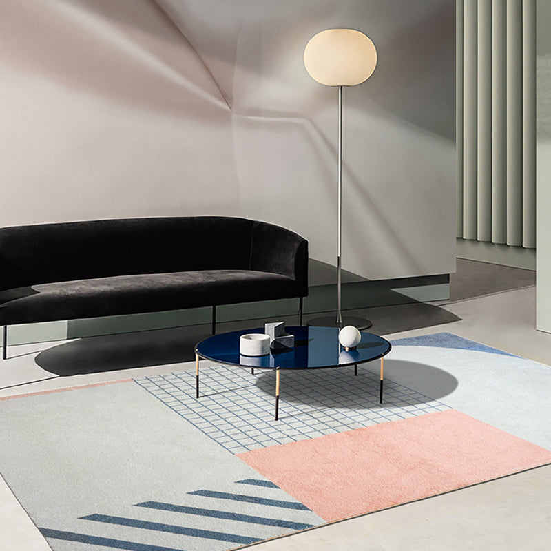 Frendorf | Bold Wohnzimmer Bereich Teppich Mehrfarbig Mischgeometric Formen Teppich Polyester Anti-Rutsch Rücken Teppich