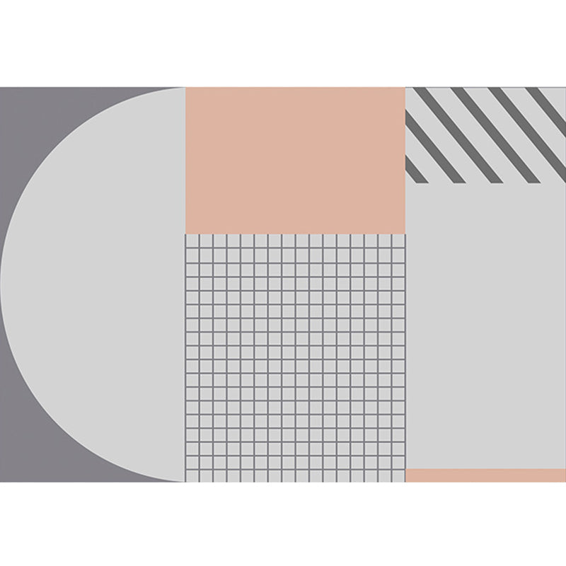 Frendorf | Bold Wohnzimmer Bereich Teppich Mehrfarbig Mischgeometric Formen Teppich Polyester Anti-Rutsch Rücken Teppich