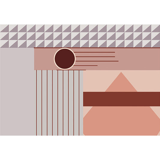 Frendorf | Bold Wohnzimmer Bereich Teppich Mehrfarbig Mischgeometric Formen Teppich Polyester Anti-Rutsch Rücken Teppich