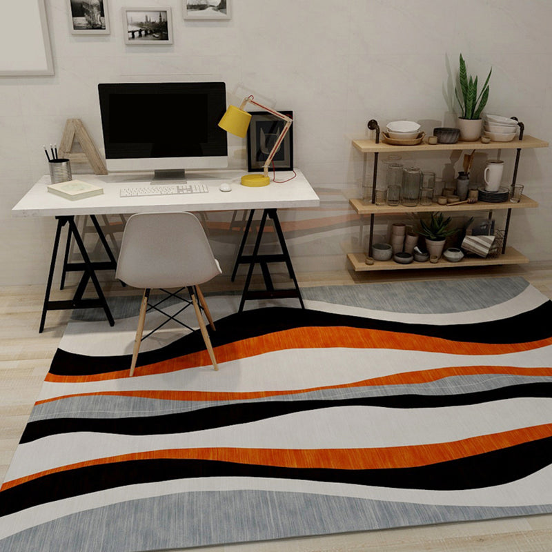 Frendorf | Bold Wohnzimmer Teppich Moderne Farbblockierung Teppich Synthetik Fleckenresistent Rutschfeste Unterlage Teppich