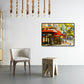 Frendorf | Global Inspirierte Landmarken Malerei Leinwanddruck Texturiertes Pastell Wandkunst für Hotel