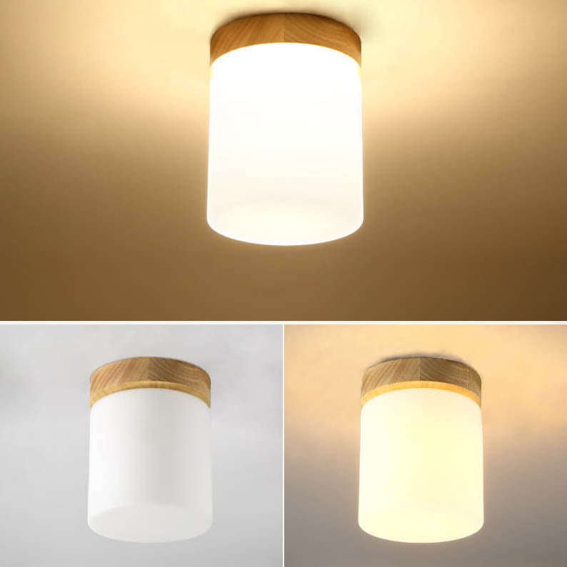 Frendorf | Nordova Deckenleuchte | Minimalistisches Holzdesign | Runde & Eckige Varianten | 1-flammig