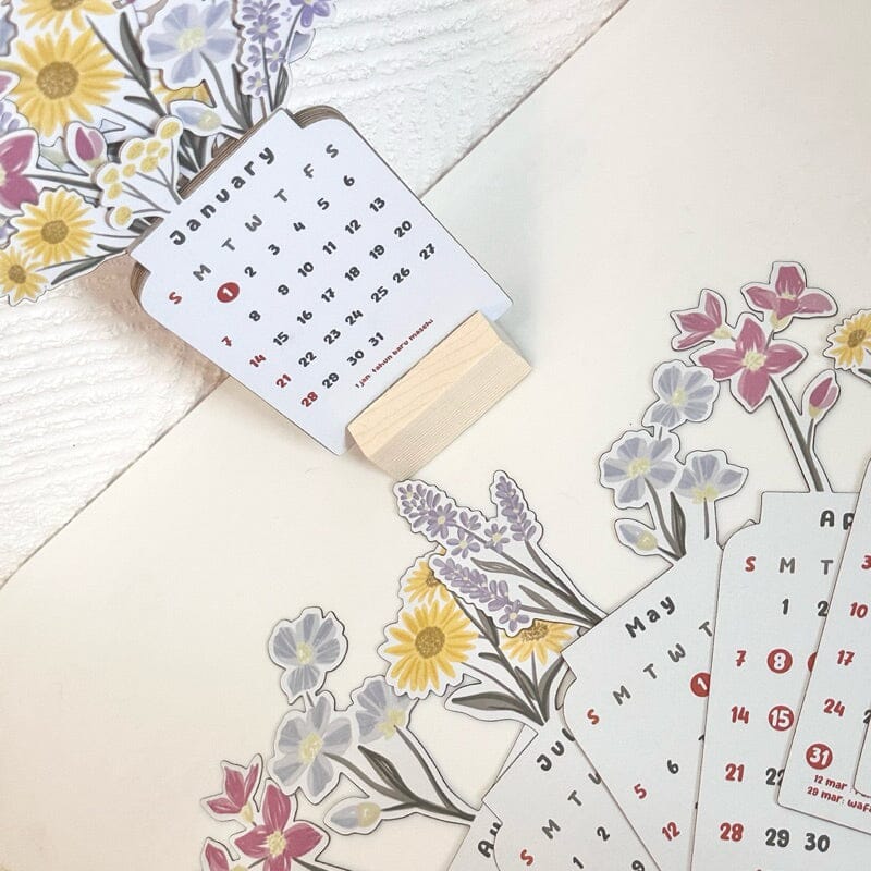 Frendorf | 2024 Bloomy Flowers Tischkalender