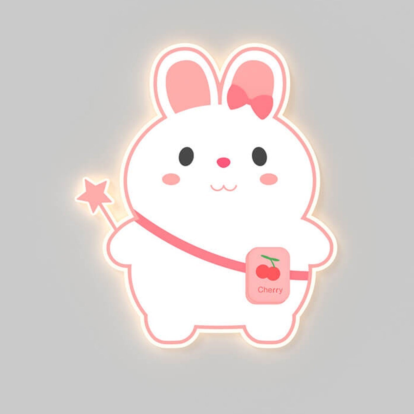 Frendorf | GlowBunny LED Kinder Wandleuchte | Kreatives Design | Einhorn & Hase | Dimmbar & Modern