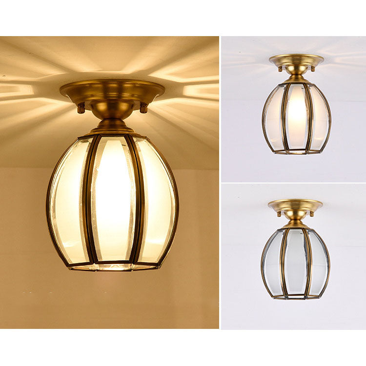 Frendorf | BrassCone Lux LED Deckenleuchte | Europäisches Design | Glas & Messing | Zeitloser Stil