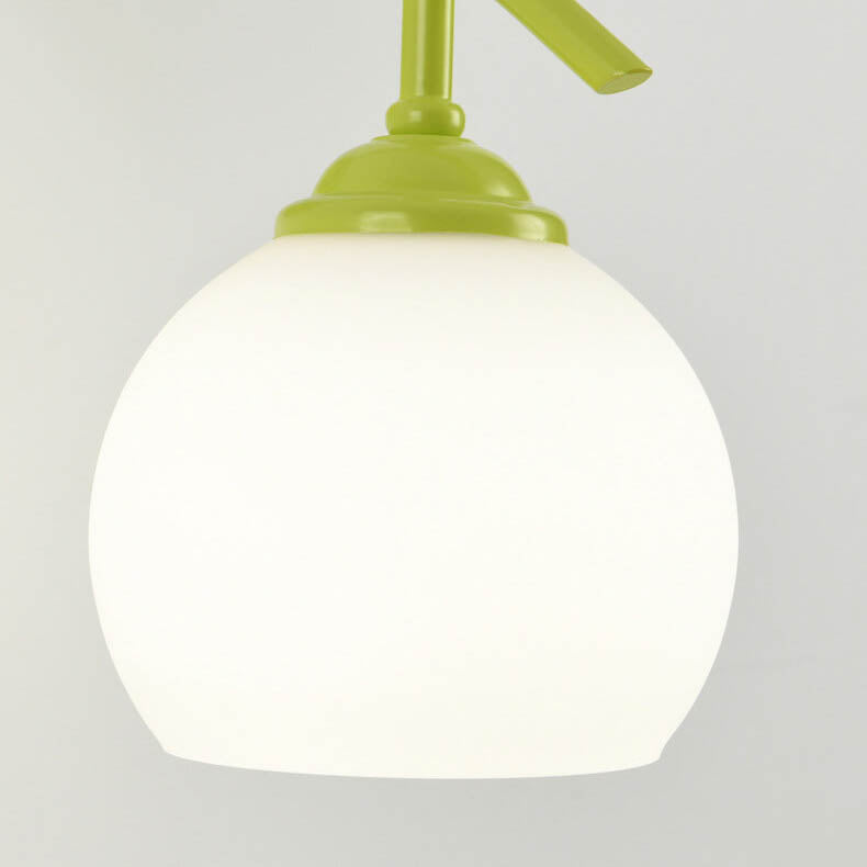 Modern Art Deco Round Glass Metal 1-Light Wall Sconce Lamp For Bedroom