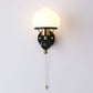 Frendorf | GeoLuxe Französische Geometrische Wandlampe | Eisen & Glas | 1-Licht Design für Wohnzimmer