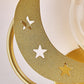 Frendorf | Asterovia DuoGlow Wandleuchte | Nordisches Design | Glas-Kugelschirme | 2-flammig | Mond- & Sternenmotiv