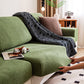 Modernes Blatt Jacquard Wasserdicht Anti-Kratzer Stretch Vollüberzug Sofaüberzug