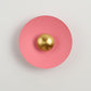 Contemporary Creative Macaron Flying Saucer Hardware LED Wall Sconce Lamp For Bedroom