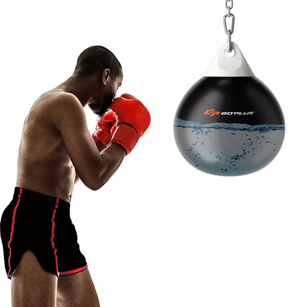 Frendorf | 21" Wasser Aqua Boxsack, 180LBS Schwergewicht mit verstellbarer Metallkette & Wasserinjektionsschlauch, Boxtrainingstasche für Erwachsene Fitness, MMA