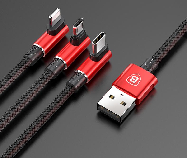 Frendorf | 3-köpfiges L-förmiges Kabel, um alle Ihre Geräte abzudecken