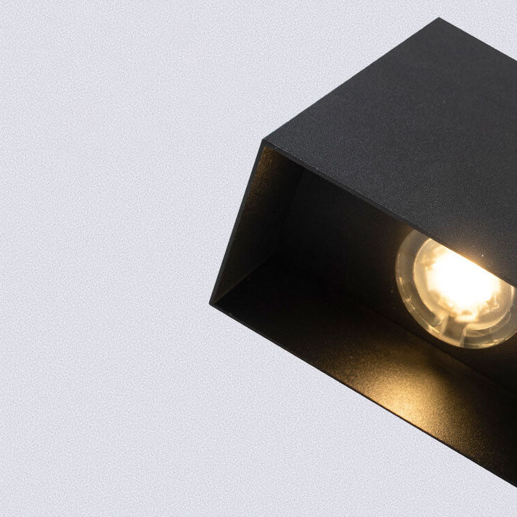 Moderne Minimalistische Quadratische Aluminium LED Wandleuchte