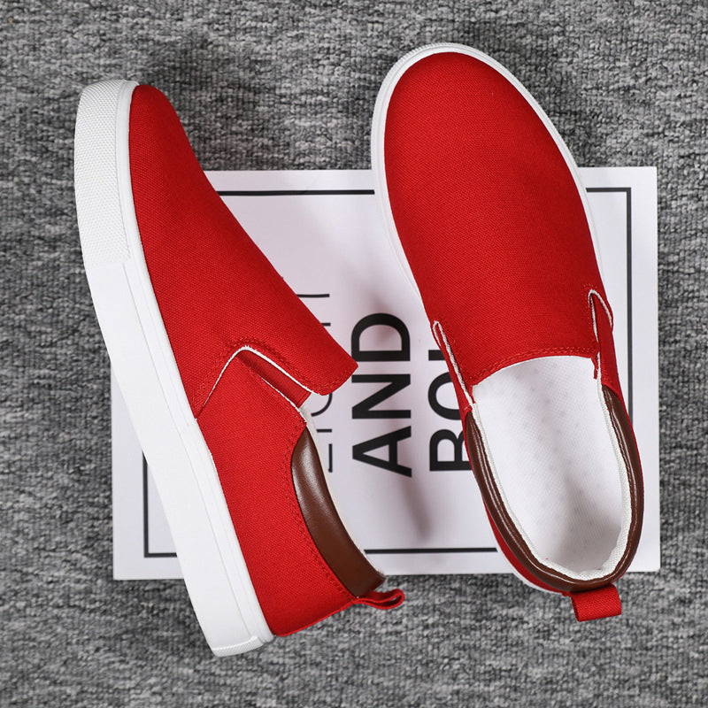 Slip-On-Schuhe aus Segeltuch für Herren