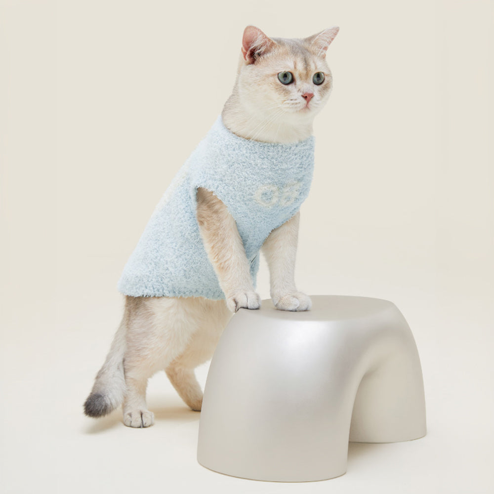 Gemütliches gestricktes passendes lockiges Plüsch-Loungewear-Set für Haustiere und Besitzer