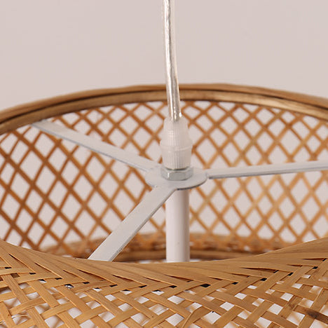 Frendorf | Zenoku Bambus Hängeleuchte | Traditionelles Design | Natürliche Eleganz | Beleuchtung fürs Wohnzimmer