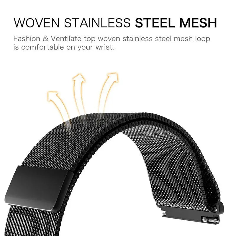 Frendorf | LuxeMesh Milanese Loop-Uhrenarmband für Garmin Vivoactive & Forerunner