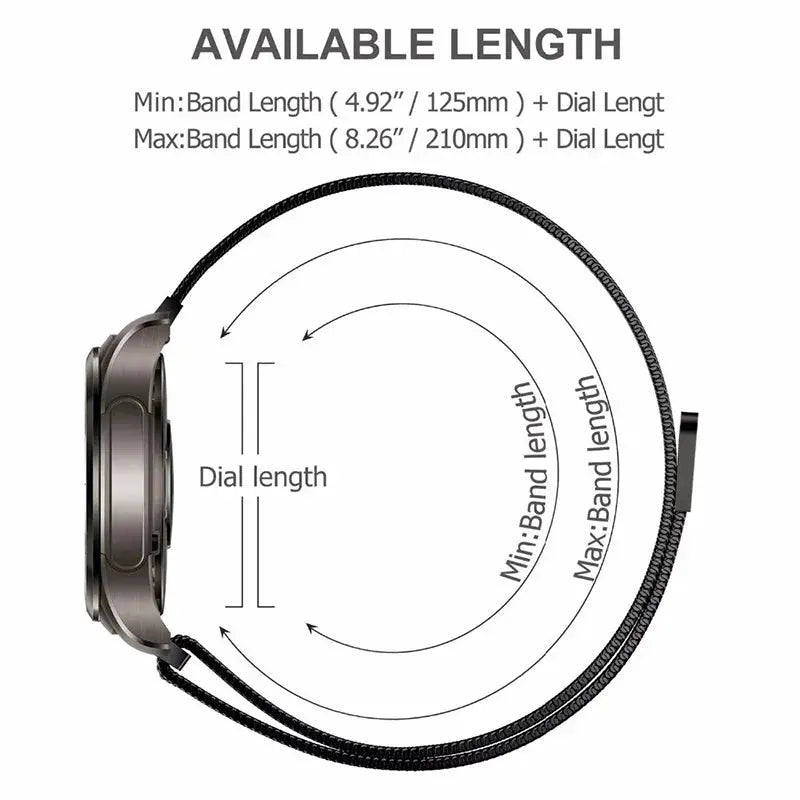 Frendorf | LuxeMesh Milanese Loop-Uhrenarmband für Garmin Vivoactive & Forerunner