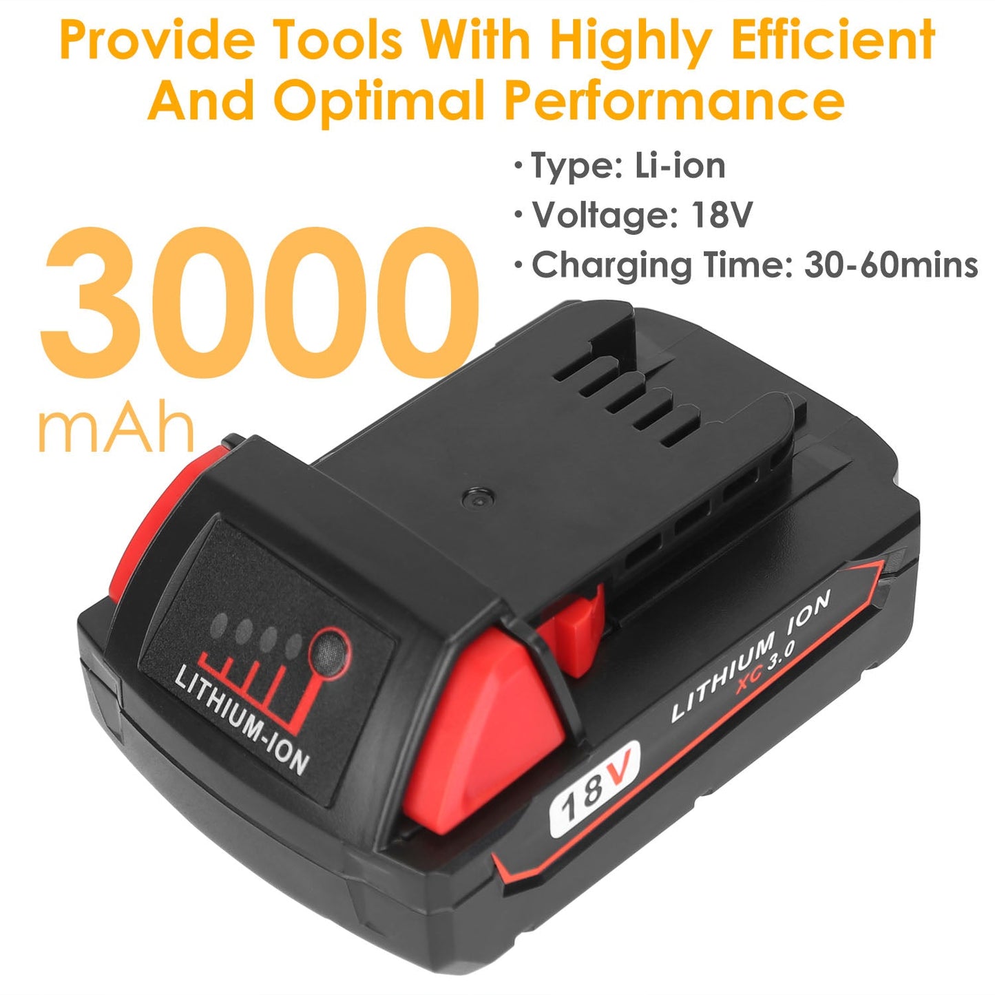 Frendorf | 18V Batteriewechsel kompatibel mit Milwaukee M18 kabellosem Elektrowerkzeug