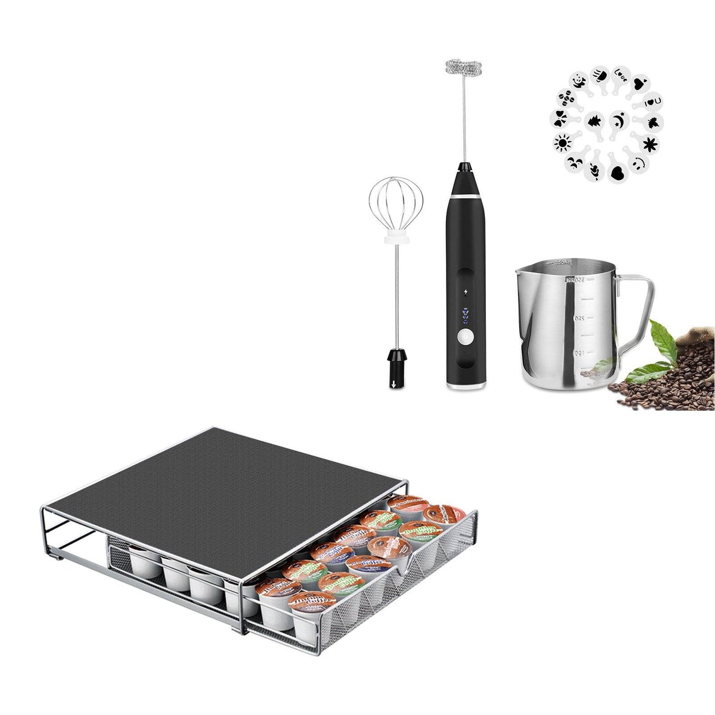 Frendorf | 19-Pack: USB Elektrischer Milch Kaffee Schaumgeyer Pitcher Set