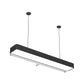 Lineare Deckenhängelampe Moderne Acryl Schwarz LED Tropf Pendelleuchte für Büro, 23,5"/47"/59" Breite