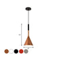 Trumpet Metallic Hängeleuchte Nordic Style 1 Glühbirne Rot/Weiß/Schwarz Finish Down Lighting Pendelleuchte