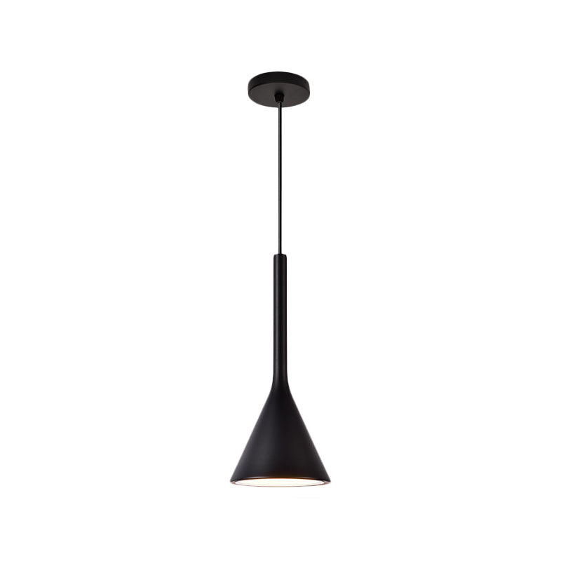 Trumpet Metallic Hängeleuchte Nordic Style 1 Glühbirne Rot/Weiß/Schwarz Finish Down Lighting Pendelleuchte
