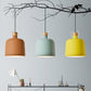 Wein Jar-förmige Down Lighting Macaron Aluminium 1-Licht Offene Küche Pendelleuchte in Blau/Gold/Braun mit Holz-Kork