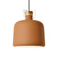 Wein Jar-förmige Down Lighting Macaron Aluminium 1-Licht Offene Küche Pendelleuchte in Blau/Gold/Braun mit Holz-Kork