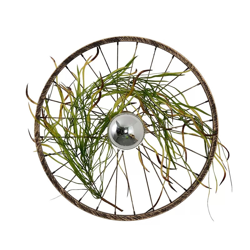 Frendorf | Wheel Iron LED Wandlamp Beugel Boerderij Garage Planten Wandverlichting in Roze/Groen/Roze Rood