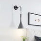 Frendorf | Trichter/Klok/Hirsch Wandleuchte Nordic Eisen Einfach Grau Wandmontierte Beleuchtungseinrichtung in Warm/Weiß Licht für Schlafzimmer