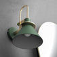 Frendorf | Schwarz/Weiß/Grün Kegel Wandlampe Macaron 1-Licht Metall Wandleuchte mit gebogenem Arm für Schlafzimmer, Warm/Weiß Licht