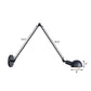 Frendorf | Schwarzer Schwenkbarer Wandlicht-Kit Vintage Eisen 8"/19,5"+19,5" Breit 1 Glühbirne Schlafzimmer Wandmontierte Leselampe