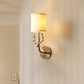 Frendorf | Messing 1-Licht Wandlamp Bevestiging Antieke Frosted Witte Glas Tulp Shade/Cylinder Wandmontage Licht met Arm