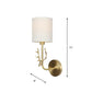 Frendorf | Messing 1-Licht Wandlamp Bevestiging Antieke Frosted Witte Glas Tulp Shade/Cylinder Wandmontage Licht met Arm