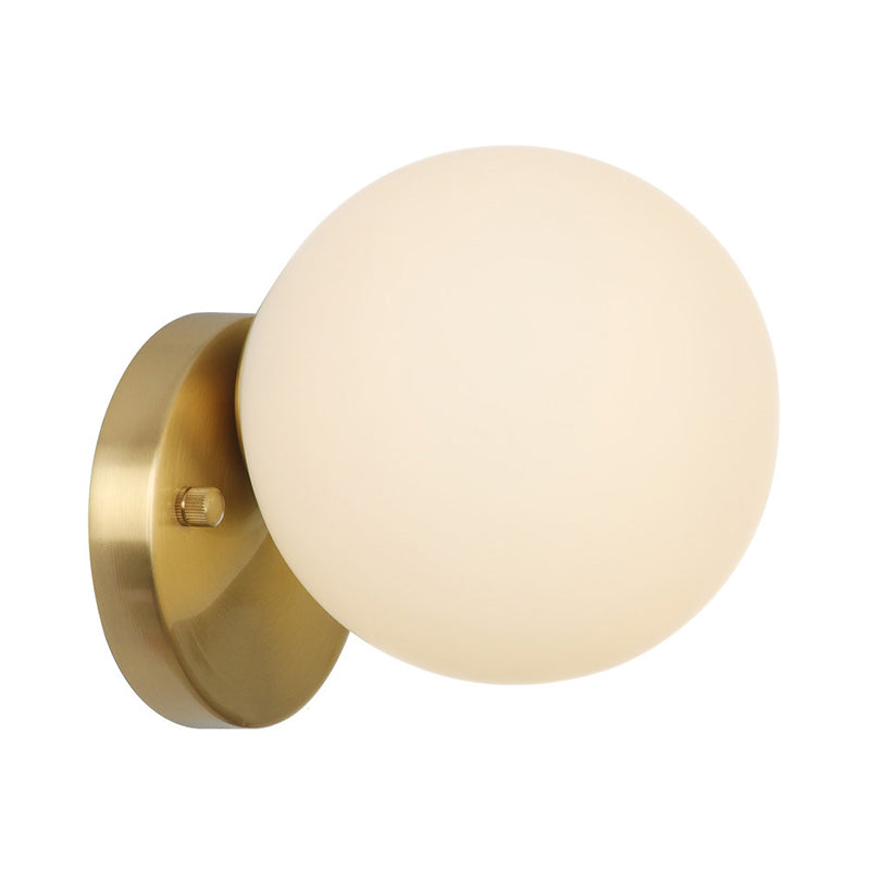Frendorf | Messing 1-Licht Wandlamp Bevestiging Antieke Frosted Witte Glas Tulp Shade/Cylinder Wandmontage Licht met Arm